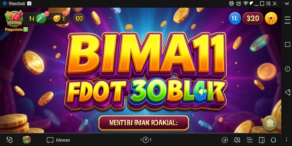 Tampilan menarik gameplay BIMA11 yang penuh warna.