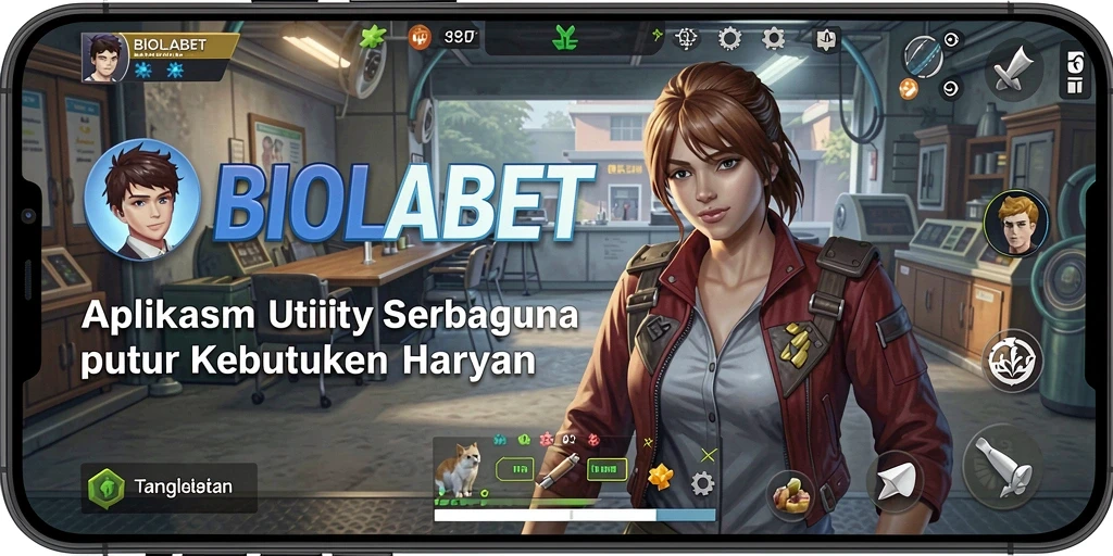 Screenshot utama BIOLABET menampilkan antarmuka aplikasi Utility yang user-friendly.