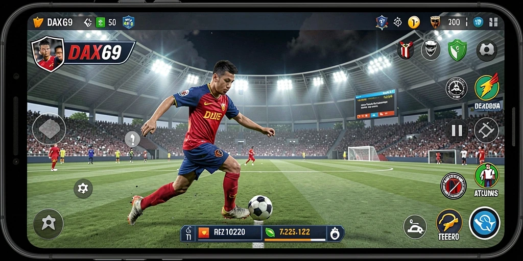 Tampilan menarik dari gameplay DAX69 yang menggugah semangat sepak bola.