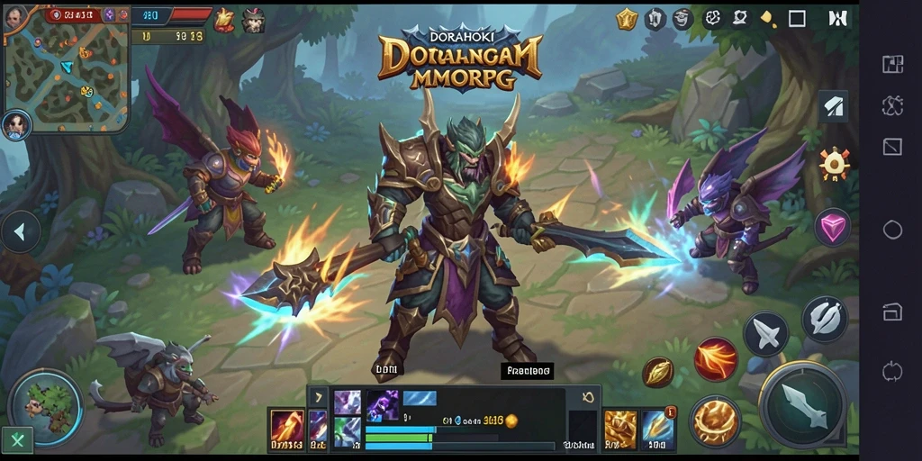Screenshot dari gameplay DORAHOKI yang menampilkan aksi seru dan grafis memukau.