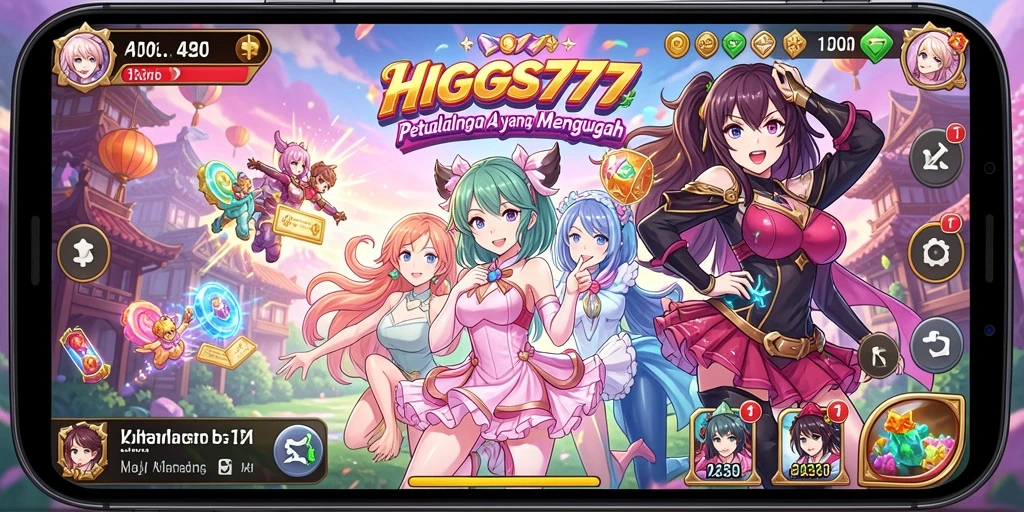 Screenshot menunjukkan karakter anime dalam pertarungan epik.