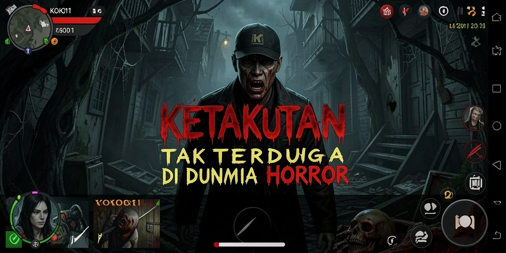 Screenshot menampilkan momen mencekam saat menjelajah dunia KOKO11.