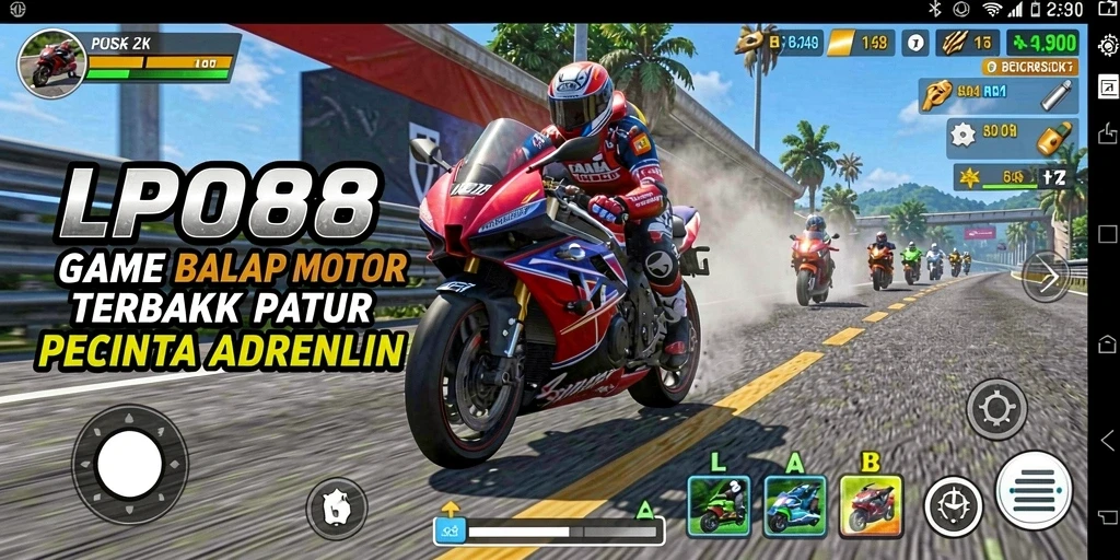 Gameplay seru LPO88 dalam balapan motor yang mendebarkan.
