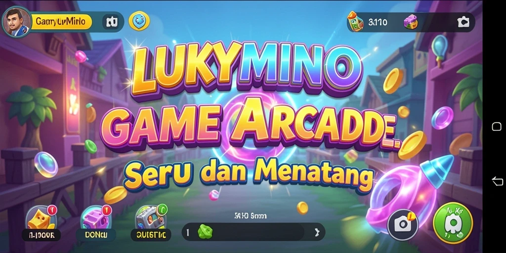 Tampilan gameplay LUKYMINO yang seru dan menarik.