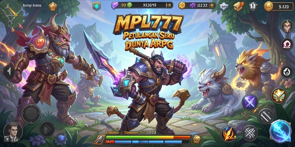 Tampilan gameplay MPL777 yang menegangkan dan penuh aksi dalam dunia ARPG.