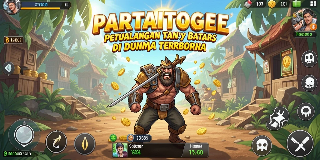 Screenshot gameplay PARTAITOGEL menampilkan petualangan Open World yang mendebarkan.