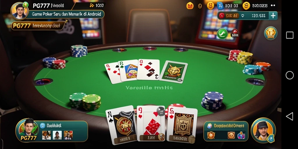 Screenshot PG777 menampilkan gameplay Poker yang seru dan menarik.