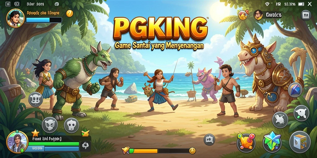 Tangkapan layar PGKING menampilkan pengalaman gameplay yang seru dan interaktif.