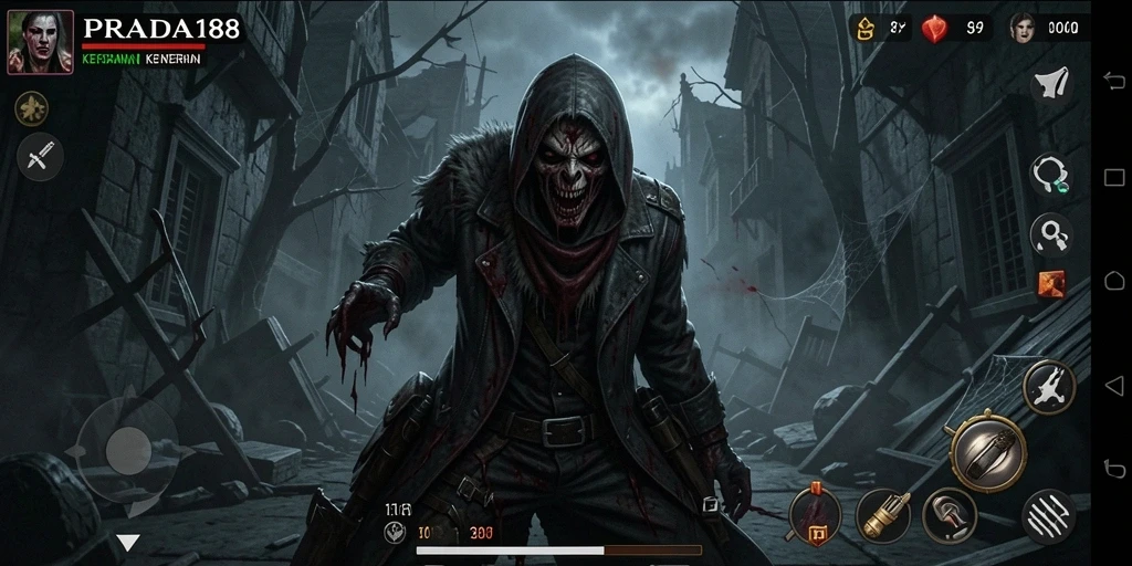 Tangkapan layar PRADA188 menunjukkan suasana gameplay yang menegangkan.