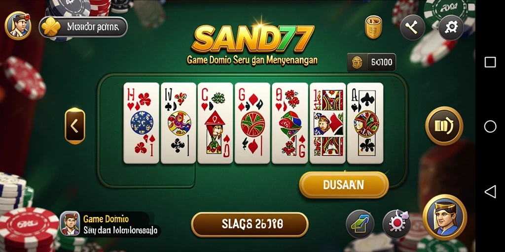 Screenshot gameplay SAND77 dengan pemain yang sedang berkompetisi.