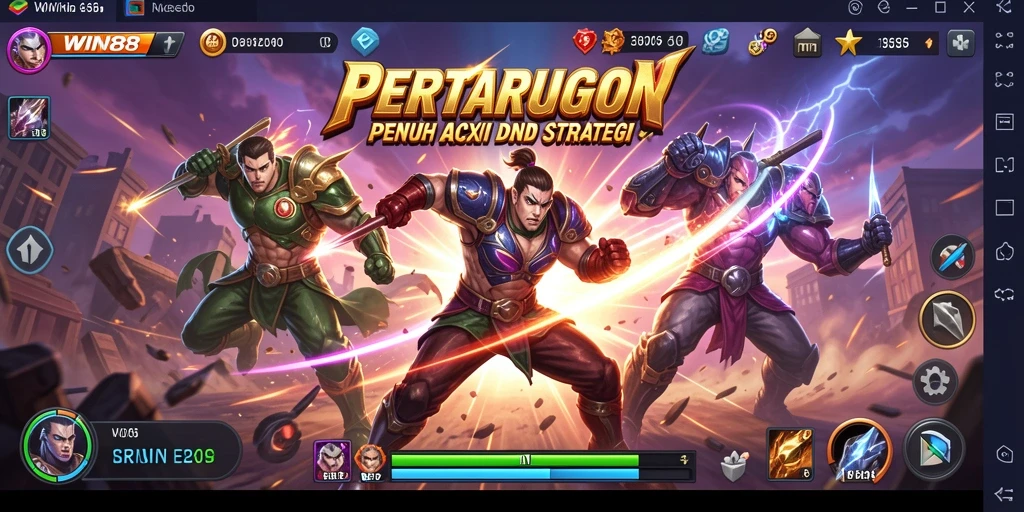 Gameplay pertarungan seru di WIN88 dengan grafis menawan.